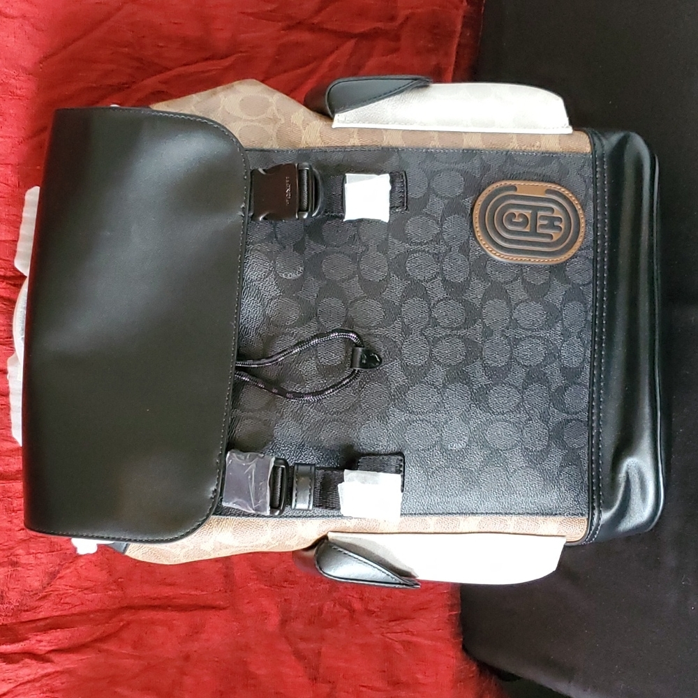 Coach Rivington Backpack in Colorblock Signature Canvas